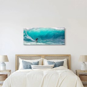 Szörfösök képe a hullámokban (120x50 cm)