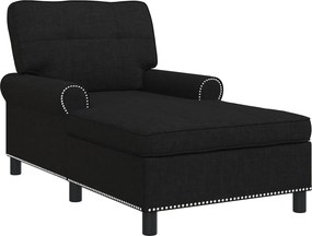 vidaXL PÁRÁS FOTEL párnával Fekete 91 x 157 x 91 cm szövet