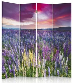 Gario Paraván Virágokkal teli rét Méret: 145 x 170 cm, Kivitelezés: Forgó paraván 360°