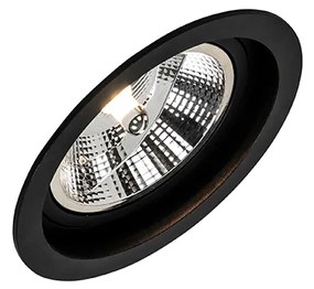 6 db Modern süllyesztett spot fekete állítható - Chuck 111