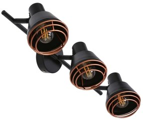 Spotlámpa NERIA 3xE14/40W/230V fekete/réz