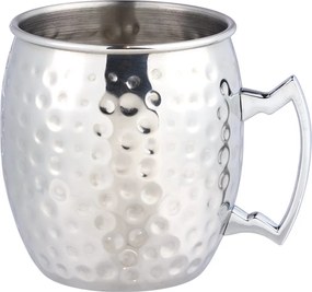 MOSCOW MULE koktél-bögre kalapált 470ml, ezüst