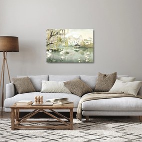 Üveg kép - Kínai tó (70x50 cm)