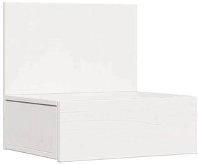 Éjjeli asztal 2 pcs Fehér 42 x 32.5 x 40 cm Tömör fenyőfa