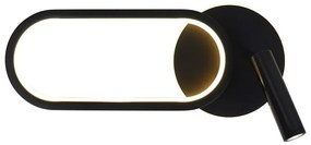 Fekete LED fali lámpa Monet – Candellux Lighting