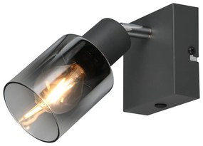 Antracitszürke spotlámpa ø 7 cm Cadiz – Trio