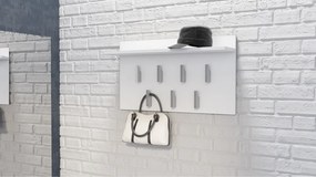 Drohmo 2F modern fogas, 70x40x20 cm, matt fehér