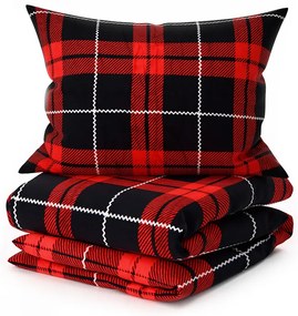 Mikroplüss ágyneműhuzat ALBURY piros Ágyneműhuzat mérete: 70 x 90 cm | 140 x 220 cm