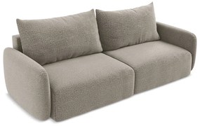 Bézs kinyitható-tárolóhelyes kanapé 238 cm Kalena – Makamii