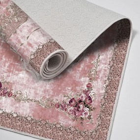 Rózsaszín fürdőszobai kilépő szett 2 db-os 60x100 cm – Foutastic