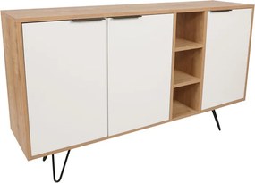 Clara Console - Oak, White