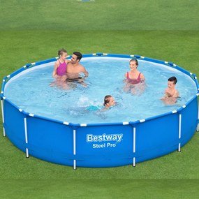 AZZURRO Fémvázas medence szett 396x84 cm