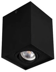 LED lámpatest ,  spot , GU10 , felületre szerelhető , billenthető , alumínium , matt fekete , GORD