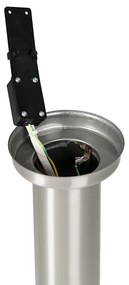 Modern kültéri lámpaoszlop acél 45 cm IP44 - Rox