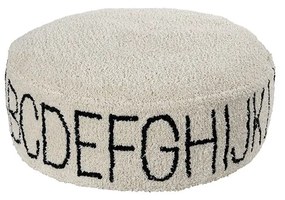 Krémszínű gyerek babzsákfotel ABC – Lorena Canals