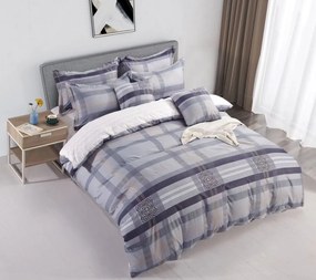 3 részes lepedők Krepp polycotton Olivia kék 200x140cm+90x70cm TiaHome
