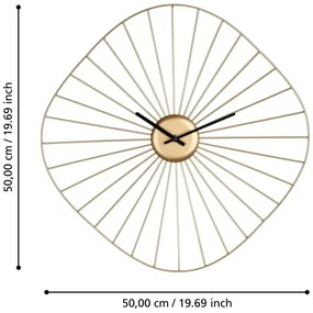Eglo 425514 - Falióra MATSUMOTO 1xAA 50x50 cm arany