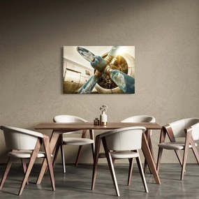 Kép - Egy régi repülőgép légcsavarja (90x60 cm)