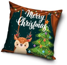 Karácsonyi Cute Reindeer párnahuzat 40x40 cm