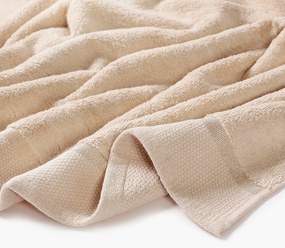 Goldea pamut törölköző és fürdőlepedő soft - bézsínű 50 x 100 cm