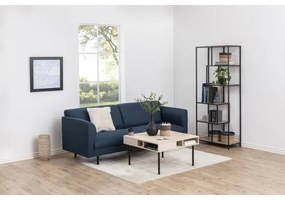 SARON könyvespolc, tölgy/fekete színben