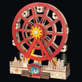 Solight 1v277 - LED karácsonyi dekoráció LED/2xAA/meleg fehér körhinta