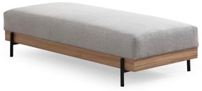 Puha Pad Eti Oak Pouffe - Szürke