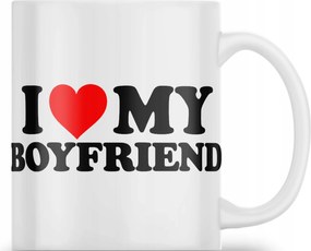 Kerámia Bögre Valentin Napra És Love My Boyfriend Ajándék Lányoknak