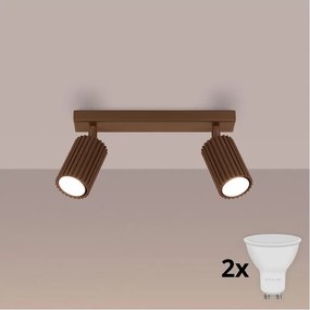 BRILAGI - LED spotlámpa CRESTO 2xGU10/10W/230V barna