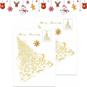 Arany matricák Karácsonyfa Nagy Ablak Kávézó Hotel 2db