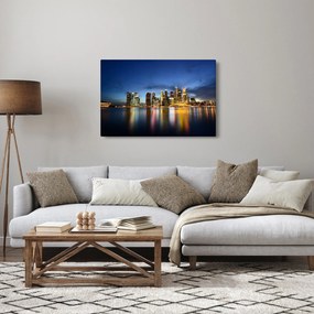 Éjszakai város képe (90x60 cm)