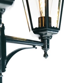 Rusztikus kültéri lámpa sötétzöld 3-lámpás IP44 - New Orleans