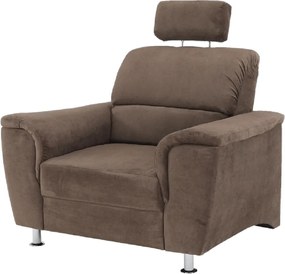 Fotel, barna szövet, SANTIAGO