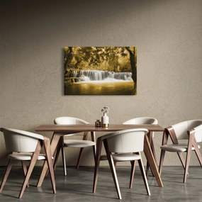 Kép - Vízesés, vintage (90x60 cm)