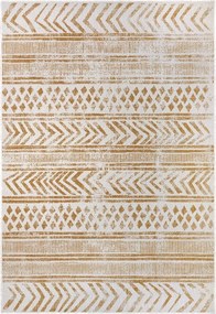 Teraszszőnyeg 80x150cm,sárga krémszínű kétoldalas,zsinóros lapos szövésű