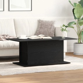 Fekete Tölgy Kávézóasztal 102x55,5x40 cm Szerelt Fa