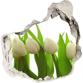 3d-s lyukat fali matrica Fehér tulipán nd-p-40774671