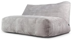 Világosszürke kordbársony babzsákfotel Sofa Tube 160 – SLOWDOWN