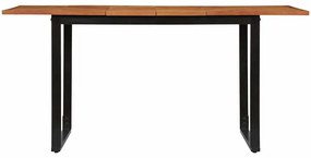 tömör akácfa étkezőasztal 160 x 80 x 75 cm