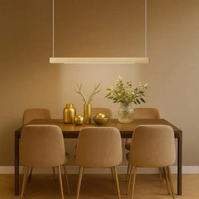 LED csillár LINEA, kábellel függesztett, 36W/230V, 3000/4000/5700K, CRI 90, arany