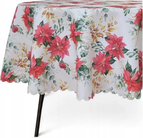 Abrosz Foltálló Ovális Fehér 150X230 CM Csillag Karácsony