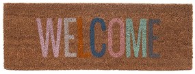 Doormat lábtörlő Welcome felirattal barna, színes