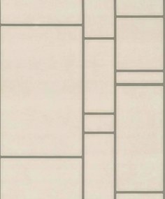 Vinil csempét utánzó bézs tapéta