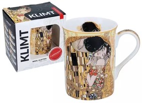 Porcelánbögre dobozban, 360ml, Klimt: The Kiss