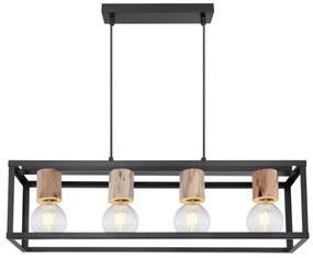 Globo 15476-4H - Csillár zsinóron HAGAR 4xE27/60W/230V