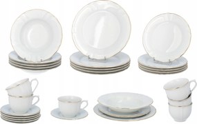 Lubiana Maria Étkező Készlet Kávés Készlet 6 Személyes Tányér Szett 30 részes