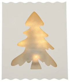 LED karácsonyi lámpa keretben TREE 29,5 cm fehér