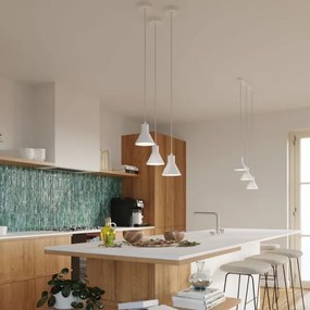 Sollux SL.0983 - Csillár zsinóron TALEJA 1xE27/60W/230V fehér