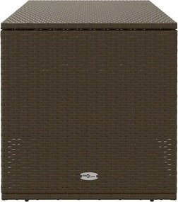 Barna Polyrattan Kültéri Párna Doboz 100X55X55,5 Cm
