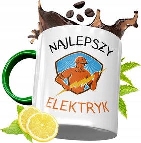 Zöld Bögre Villanyszerelőnek Születésnapi Ajándék fényképes nyomtatással